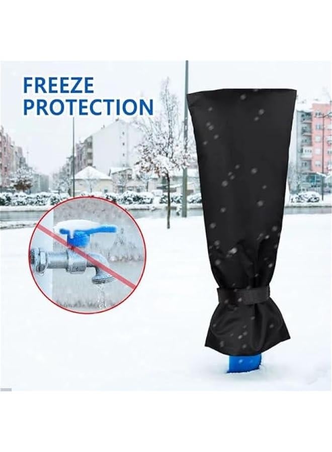 Generic Outdoor Water Faucet Cover for Winter, 25 x 13 Outside Thickened Yard Sot Cover for Winter Freeze Protection, Reusable Waterproof Faucet Socks - Image 4