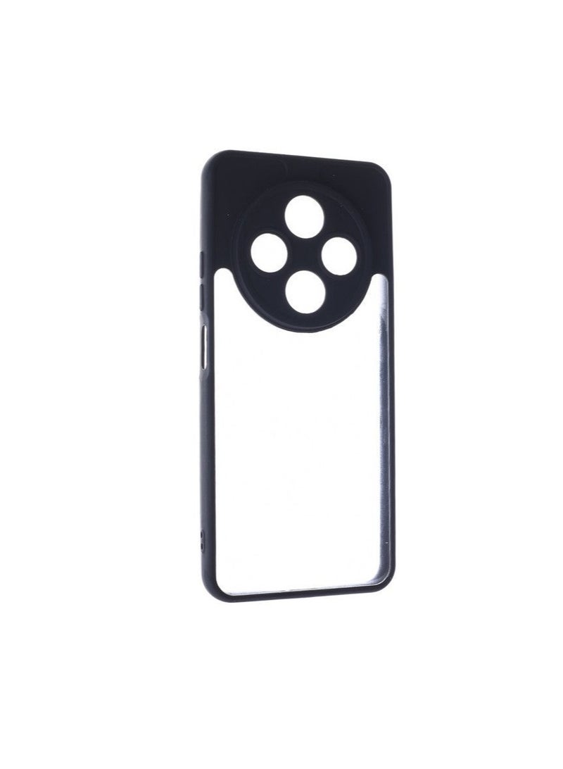 C.F.S Transparent harde Shockproof Back Cover Case for Xiaomi Redmi A4 | Slim Fit, Anti-Scratch, Black Color - Image 2
