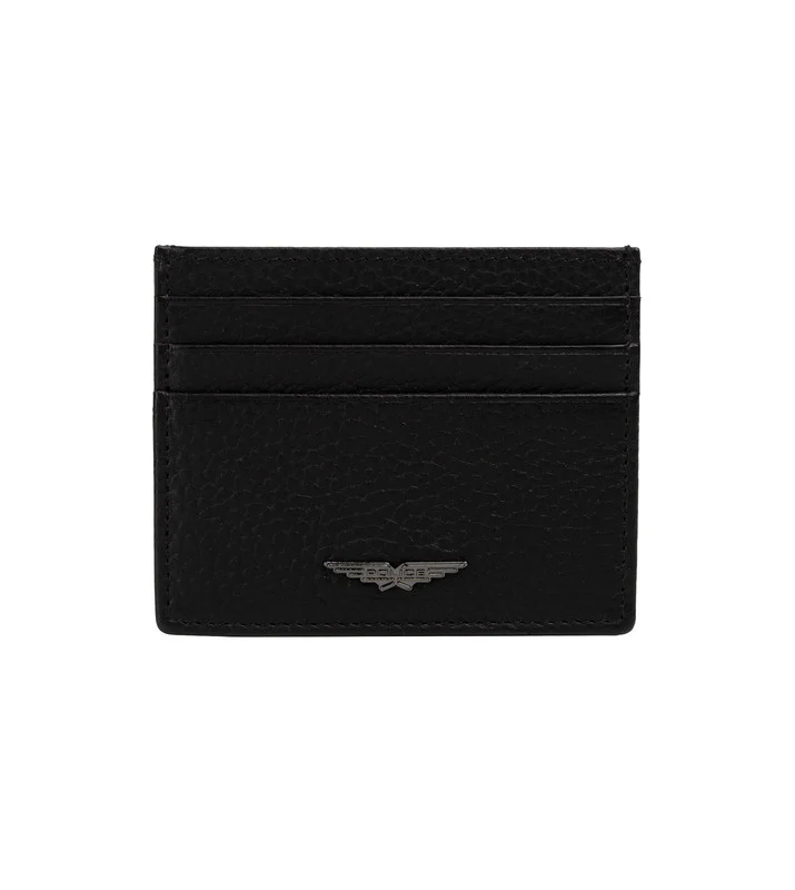 بوليس Police Men's Slim Leather Card Holder - Marcus - Black