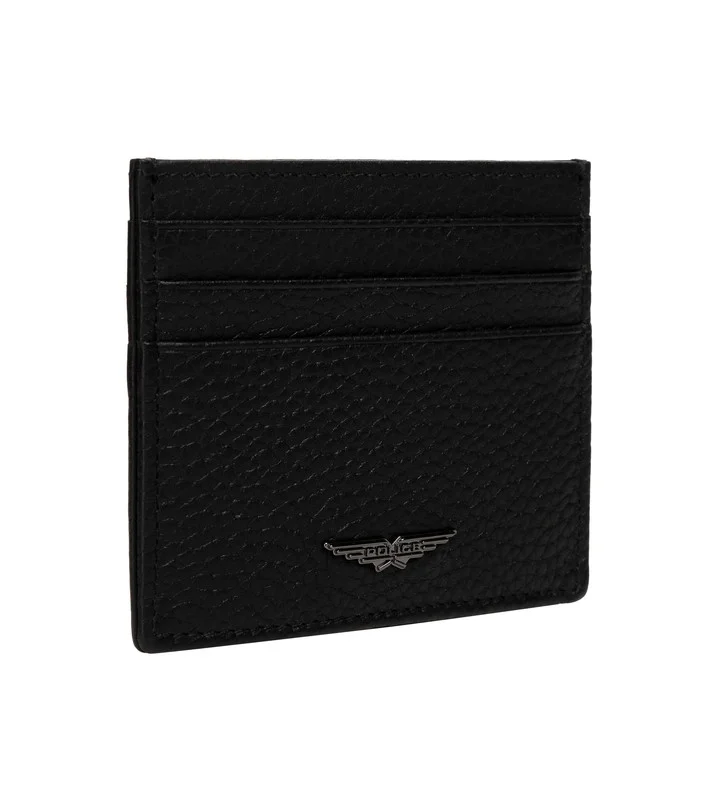 بوليس Police Men's Slim Leather Card Holder - Marcus - Black