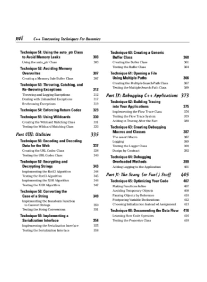 C++ Timesaving Techniques TM FOR DUMmIES‰   BOOK - Image 4