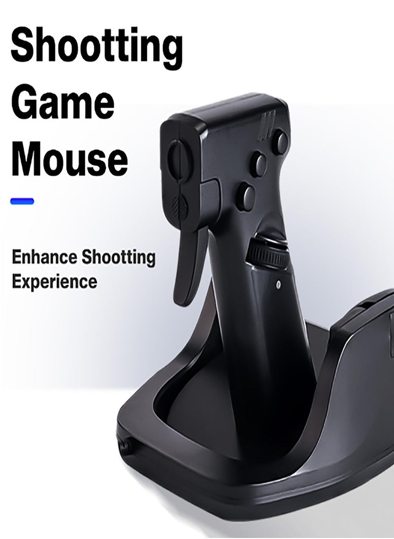 A&W FPS Gaming Mouse, Gun Mouse – Ergonomic Vertical Grip & 400–4000 DPI Adjustable, USB Wired for PC Shootings Games, PUBG, COD, CS:GO, Valorant, Apex, Battlefield  - Image 1