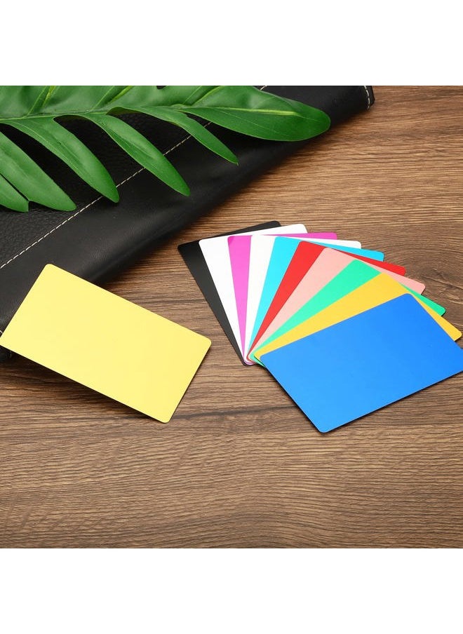 PATIKIL 0.45mm Metal Business Cards, 24 Pack Blank Name Card Laser Engraving Aluminum for DIY Gift Cards, Black Matte  - Image 5