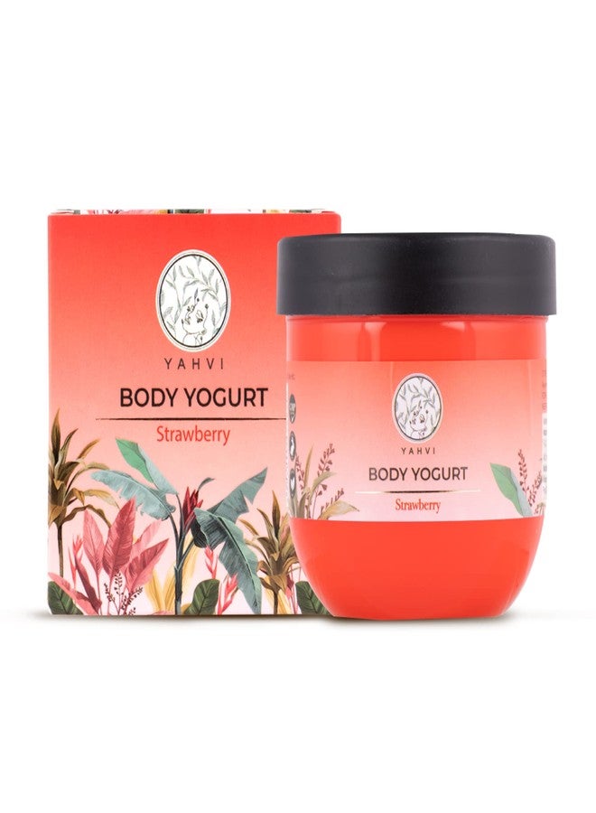 Yahvi Body Yogurt Strawberry | Get Instant Hydration, 24-Hour Deep Nourishment | Get Soft, Supple & Smooth Skin | For All Skin Types | Ayurvedic Formula | Paraben-Free, Cruelty-Free | 200 Ml - Image 1