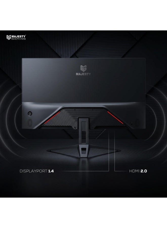 Majesty 27" FHD 1920x1080 Gaming Monitor | IPS | 180Hz | 1ms | HDR | 100% sRGB | G-SYNC & FreeSync | Built-in Speakers | DisplayPort & HDMI | VESA - Image 5