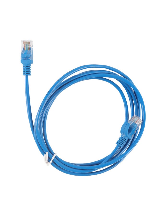 Generic Super Six Gigabit Network Cable Jumper Cat6 Network Cable Finished Household 1 Meter Computer Router Network Connection Line-Color:Blue-Line Length:30 Meters  - Image 1