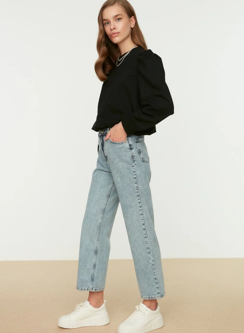 trendyol High Waist Straight Jeans
