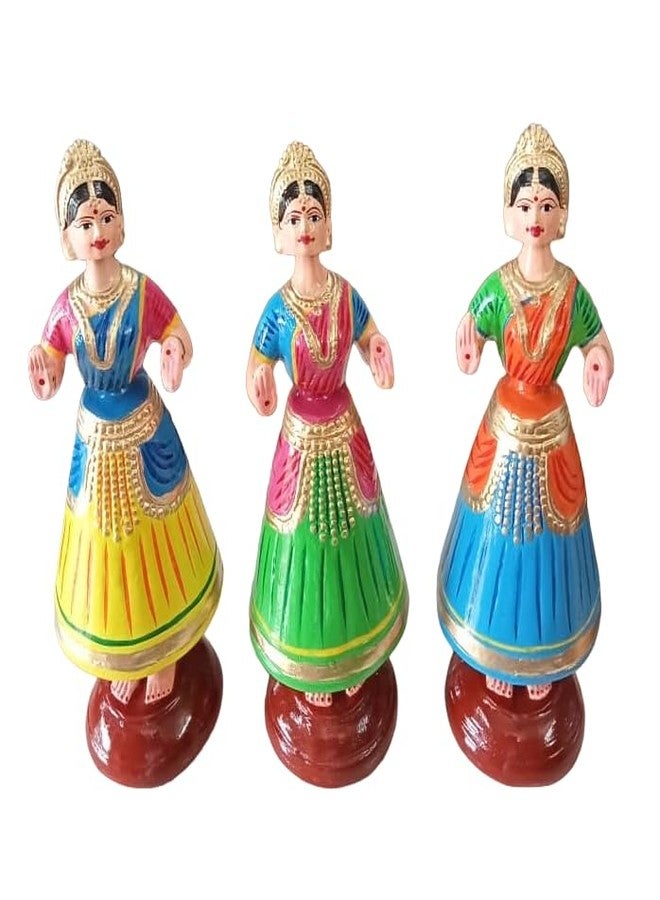 SIMPLE DAYS Handcrafted Thanjavur Iconic Dancing Doll |Kondapalli Buttabomma | Thalaiyatti Bommai | Traditional Indian Bobblehead Doll with Water Resistant Enamel Paint - Size 13 Inches - Image 3