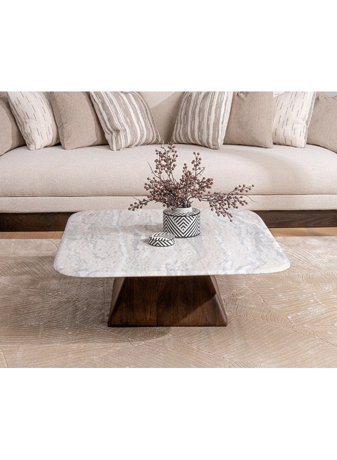 2XL Home Atticus Coffee Table 100X100X35 White  - Image 2