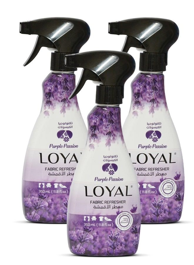 loyal Fabric Refresher 3x350ML Purple Passion - Image 1