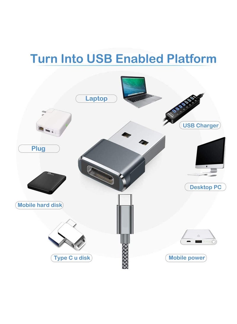 محول من نوع C إلى USB 3 قطع، شحن سريع للغاية ونقل بيانات. - Image 5
