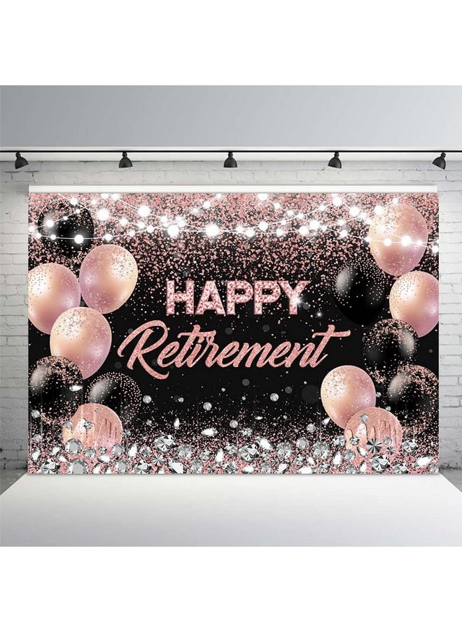 Happy Retirement Party Backdrop Rose Gold And Sliver Congrats Retire Photography Background Photo Glitter Balloons Cake Table Supplies Banner Props Bday Party Decorations 7X5Ft - pzsku/Z853282FADD1F56CD12C2Z/45/_/1693985176/05fb1c6a-ec4d-4632-b085-50af8ab8a547