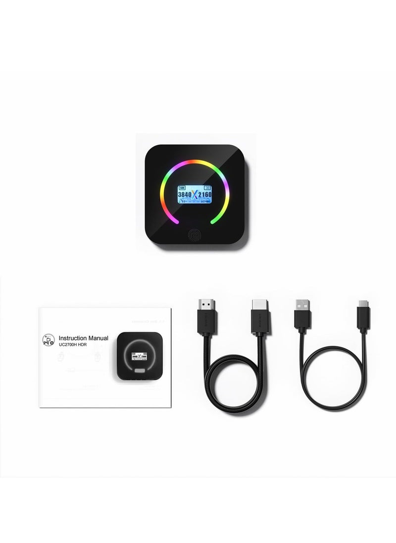 Generic - بطاقة تسجيل فيديو ألعاب 4K60، USB 3.2 بمستوى رائد 1080P 240 إطارًا في الثانية و HDR VRR تمرير، زمن تأخير قريب من الصفر، توصيل وتشغيل، سجل وتوافق مثالي مع سويتش/PS5/Xbox/OBS/DSLR/PC - Image 1