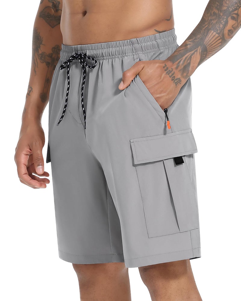 INNERBUT Men's Cargo Shorts Quick Dry Lightweight Stretch Hiking Shorts for Men with 5 Pockets No Lining - Image 1