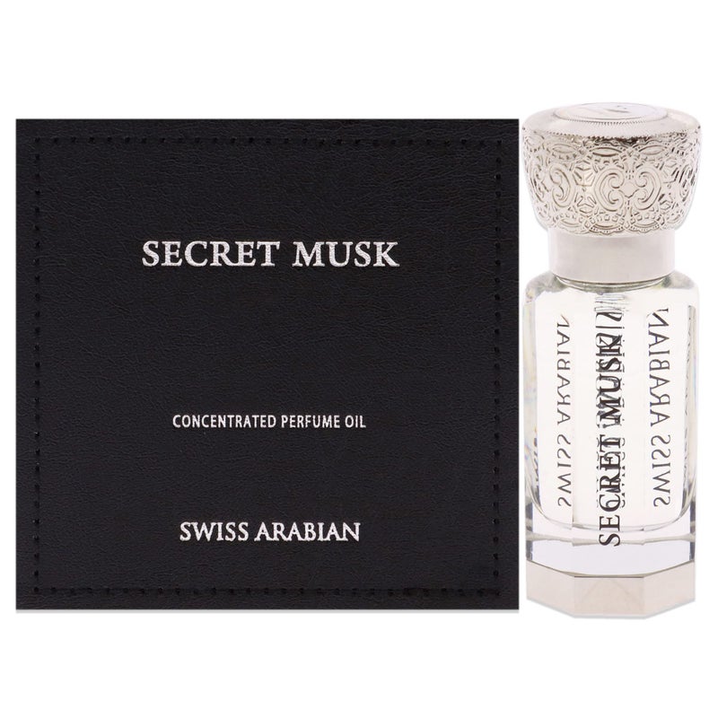 Swiss Arabian Secret Musk - Luxury Products From Dubai - Long Lasting, Addictive Personal Perfume Oil Fragrance - A Seductive Signature Aroma - 0.4 Oz - Image 1