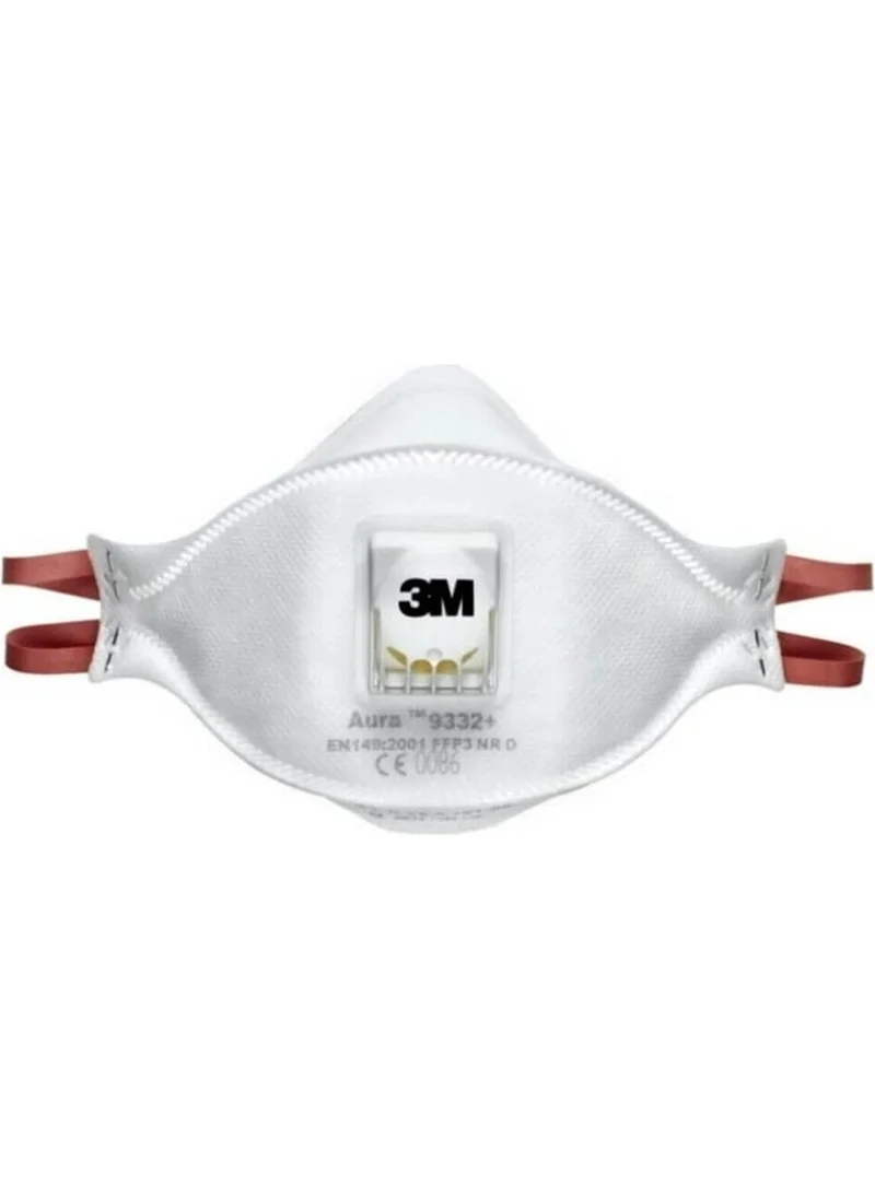 3M ™ Aura™ 9332 FFP3 Respiratory Protection Mask with Valve - Pack of 10