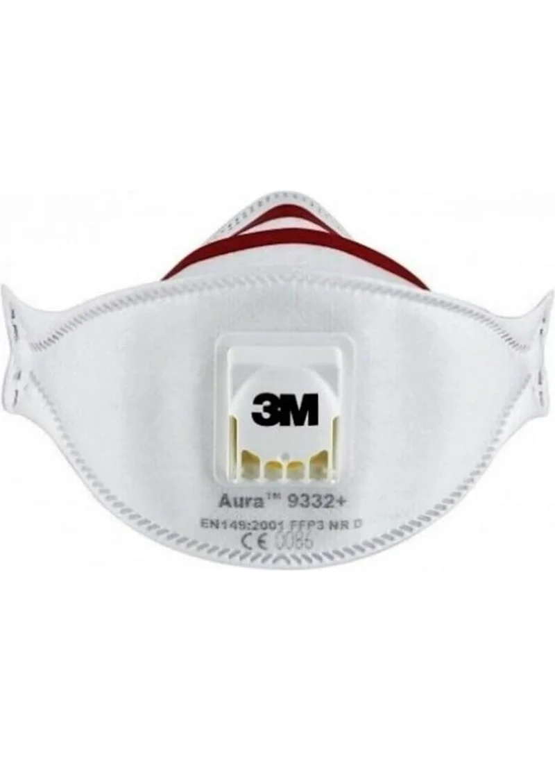 3M ™ Aura™ 9332 FFP3 Respiratory Protection Mask with Valve - Pack of 10
