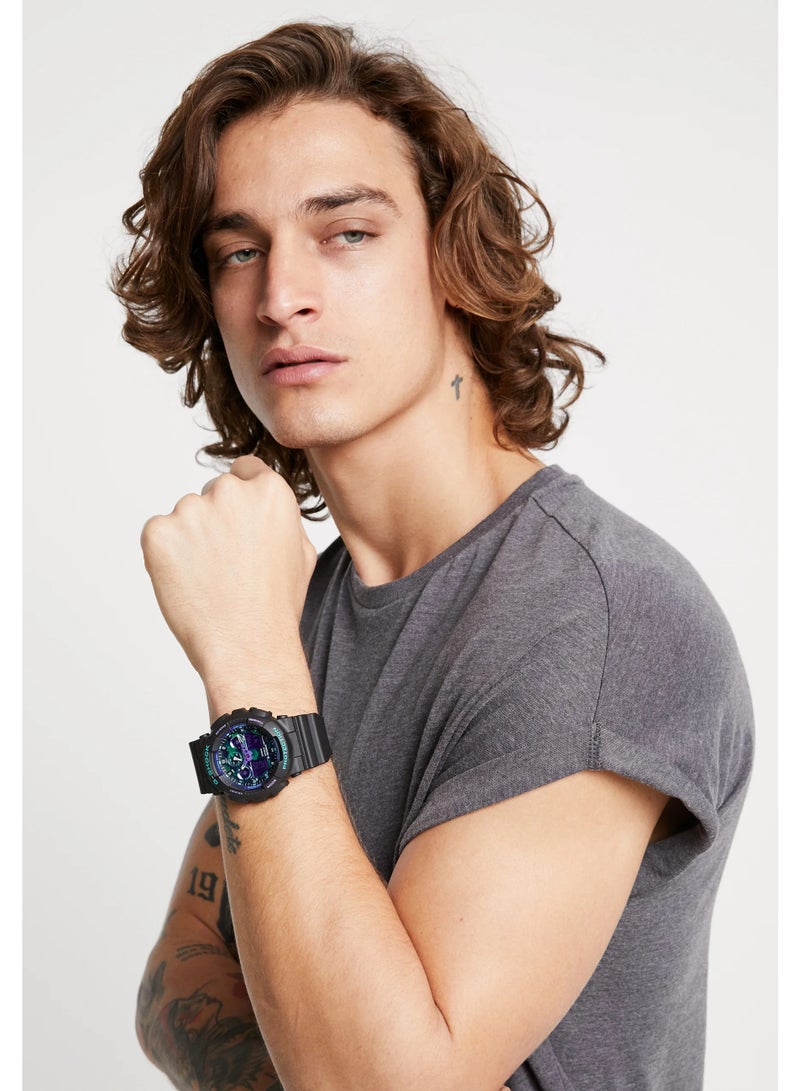 كاسيو ساعة كاسيو جي شوك للرجال، أنالوج رقمي، ساعة يد GA-100BL-1 - Image 2