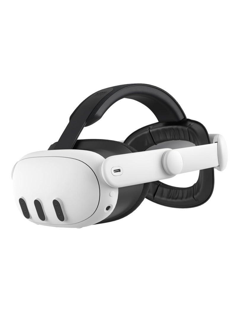 عصابة رأس هالة قابلة للتعديل لـ Oculus Quest 3 - بديل 3 في 1 لحزام Elite، راحة معززة وملحقات الواقع الافتراضي لغمر الألعاب المتوافقة مع Oculus/Meta Quest 3 - Image 1