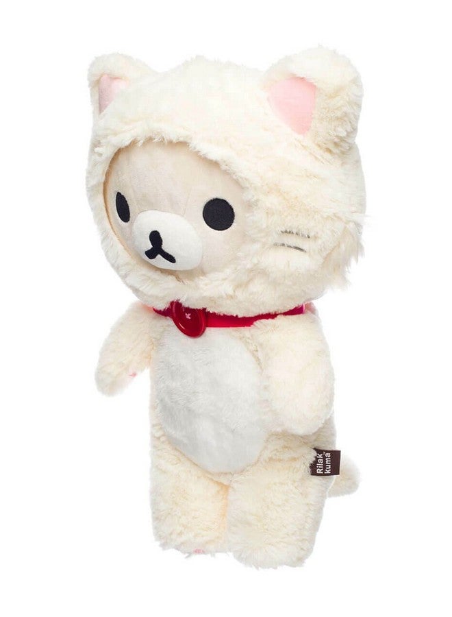 Rilakkuma Korilakkuma San-X Original in A White Fluffy Cat Costume  - Image 4