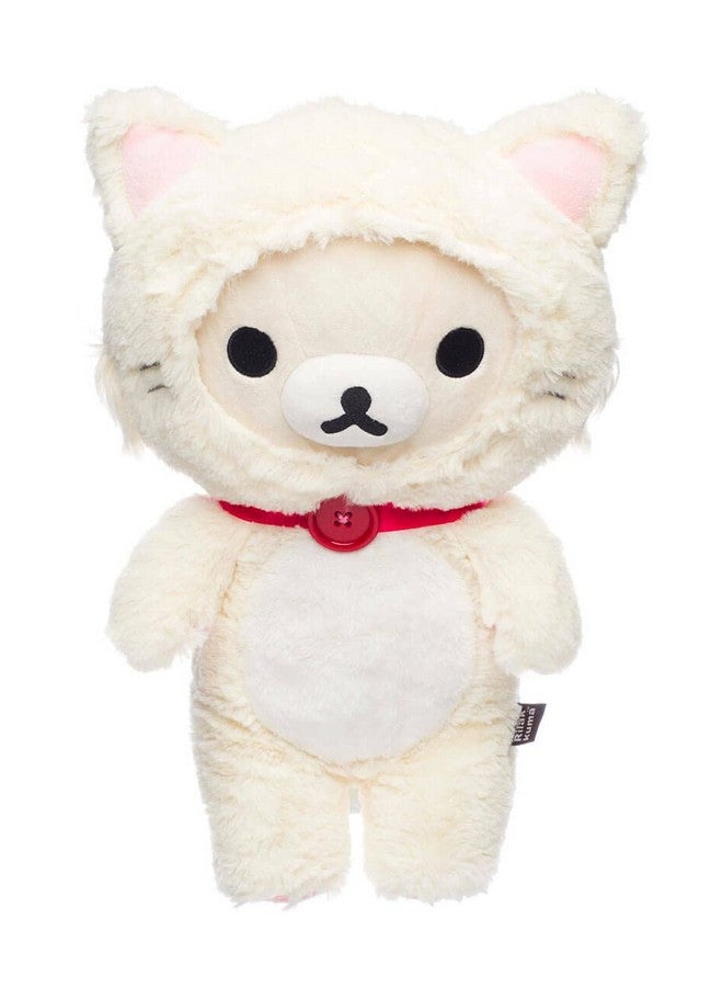 Rilakkuma Korilakkuma San-X Original in A White Fluffy Cat Costume  - Image 1