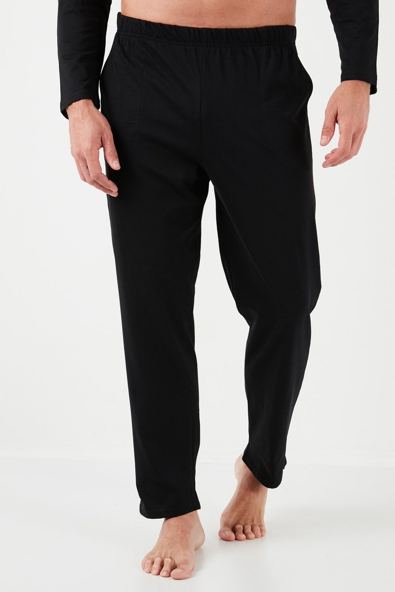 Buratti Cotton Regular Fit Long Sleeve Men's Pajama Set with Elastic Waist 6572008  - Image 4