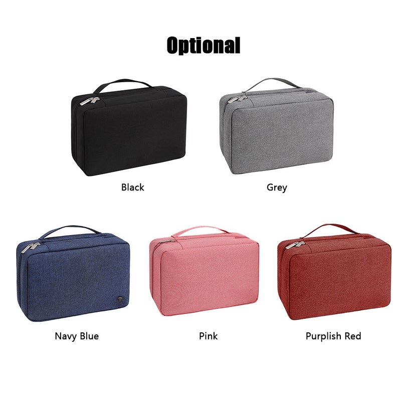 Hanging Toiletry Bag for Women and Men Travel Wash Bag Large Capacity Mesh Pocket Cosmetic Handbag Oxford Cloth Multifunction Storage Bag Holding Toilet Articles Makeup Tools - Image 5