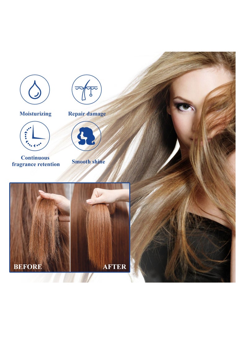 إيلهو Protein Hair Straightening Cream, Silk and Gloss Hair Straightener Cream, Smooth Hair Dryness, 2024 New Protein Correcting Hair Straightening Cream for All Hair Types(100ml) - Image 2