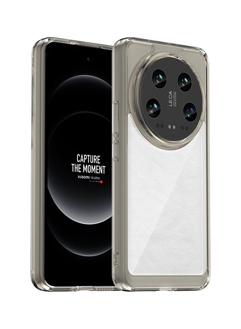 general Case for Xiaomi 14 Ultra Case, Case, Crystal Clear PC Hard Back Shockproof Case Slim Thin Phone Cover for Xiaomi 14 Ultra Black Clear - Image 2