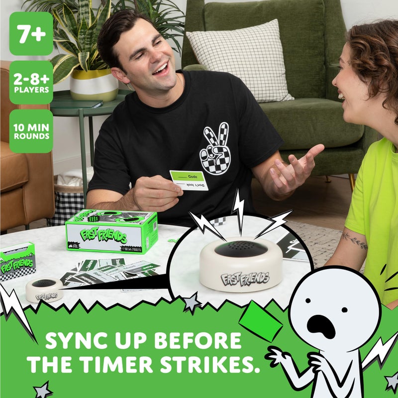 إكسبلودنج كيتنز لعبة Exploding Kittens Fast Friends Party - لعبة بطاقات تخمين السرعة مع رموز الحياة المؤقتة وحامل البطاقات، لعبة عائلية ليلية للأعمار من 7 سنوات فما فوق، 2-8 لاعبين، جولات مدتها 10 دقائق - Image 3