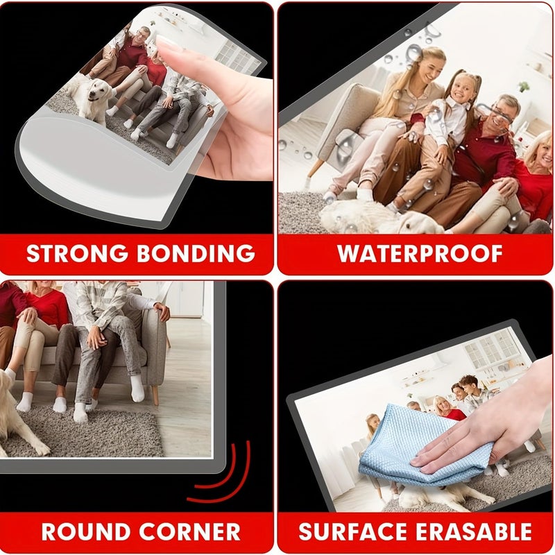ESAHNG 100 Pack Laminating Sheets 70 Mic Clear 5.3 X 7.3 Inch Thermal Pouches Size 5R For Paper Photos Cards And Notecards - Image 3