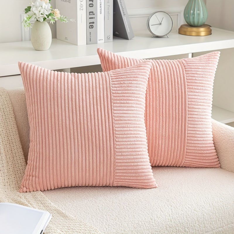 Yellow Corduroy Throw Pillow Case 30x50cm Car Seat Cushion Cover Solid Comfortable Home Fashion - Image 4