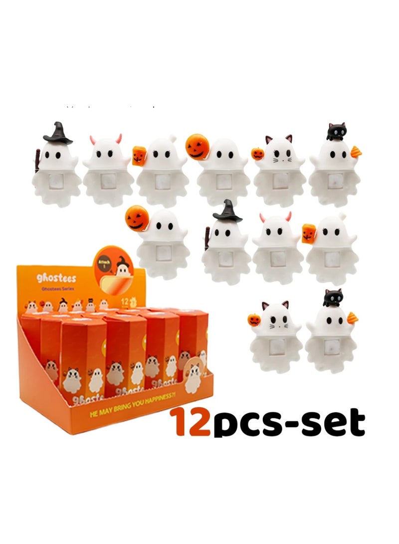 12 قطعة من سلسلة Ghostees Noctilucence من  Blind Box Anime Mini Figures - Image 1