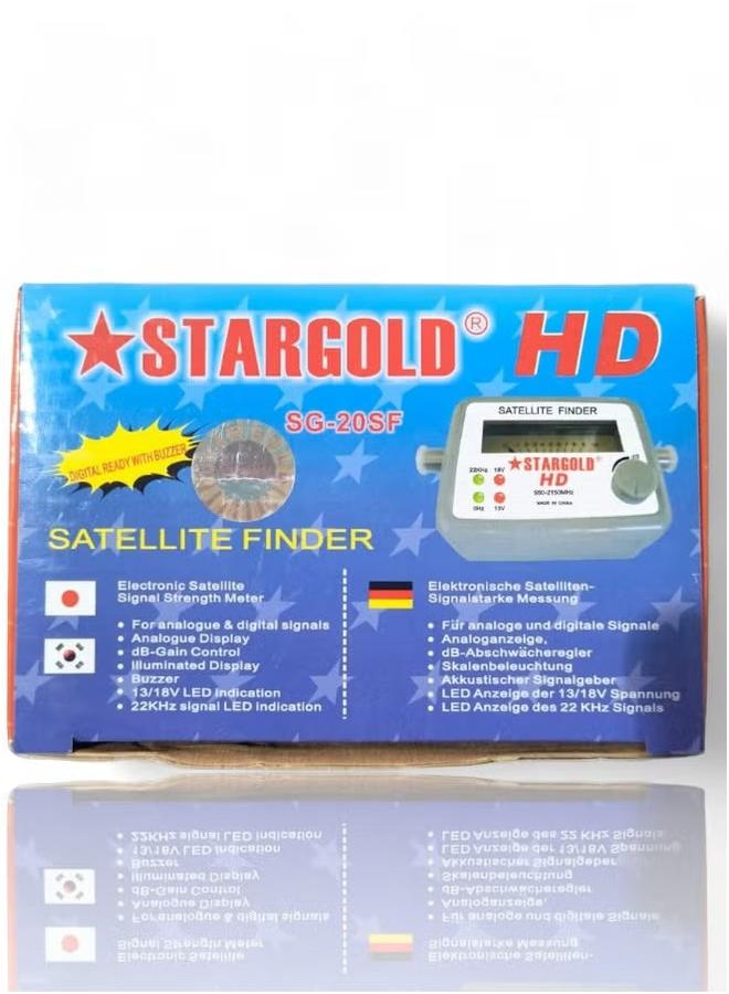 Stargold Stargold Satellite Finder SG-20SF – Precision Signal Meter (Grey) - Image 1