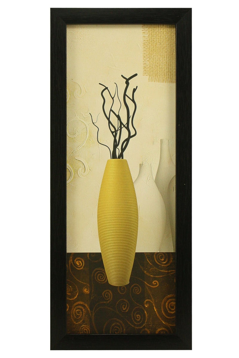 Indianara 3 PC Set of Floral Paintings Without Glass 5.2 X 12.5, 9.5 X 12.5, 5.2 X 12.5 inch(multicolor966) - Image 4