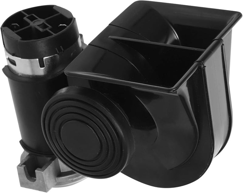 12v Electric Air Horn Kit with Black Air Pump and Wire Harness, Powerful Horn for Cars, Motorcycles, Trucks, Compatible with Pickup Trucks and Suvs - Image 1