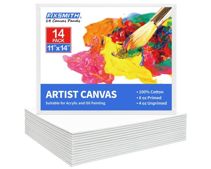 CANVAS BOARDS FOR PAINTING 11X14 INCH SUPER VALUE 14 PACK WHITE BLANK CANVAS PANELS 100 COTTON PRIMED CANVAS BOARDS FOR PAINTING ART SUPPLIES FOR PROFESSIONALS PAINTERS ARTISTS