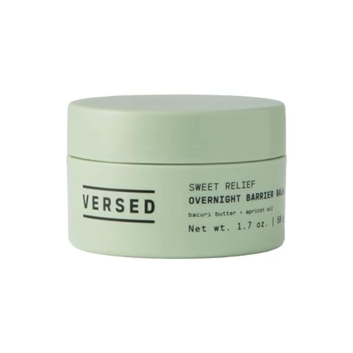 Versed Sweet Relief Night Mask + Face Balm - Intensive Overnight Moisturizing Face Mask for Redness Relief, Dry Skin and Moisture Barrier Repair - Soothing & Vegan Facial Skin Care Mask (1.7 oz) - Image 1