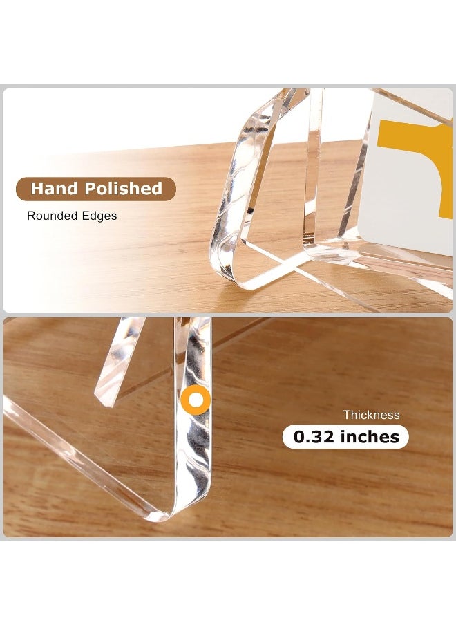 TPGP Acrylic Business Card Holder for Desk, Desktop Clear Business Card Display Stand, Business Name Card Organizer for Women and Men (Horizontal, 1-Slot, 60 Card Capacity)  - Image 5