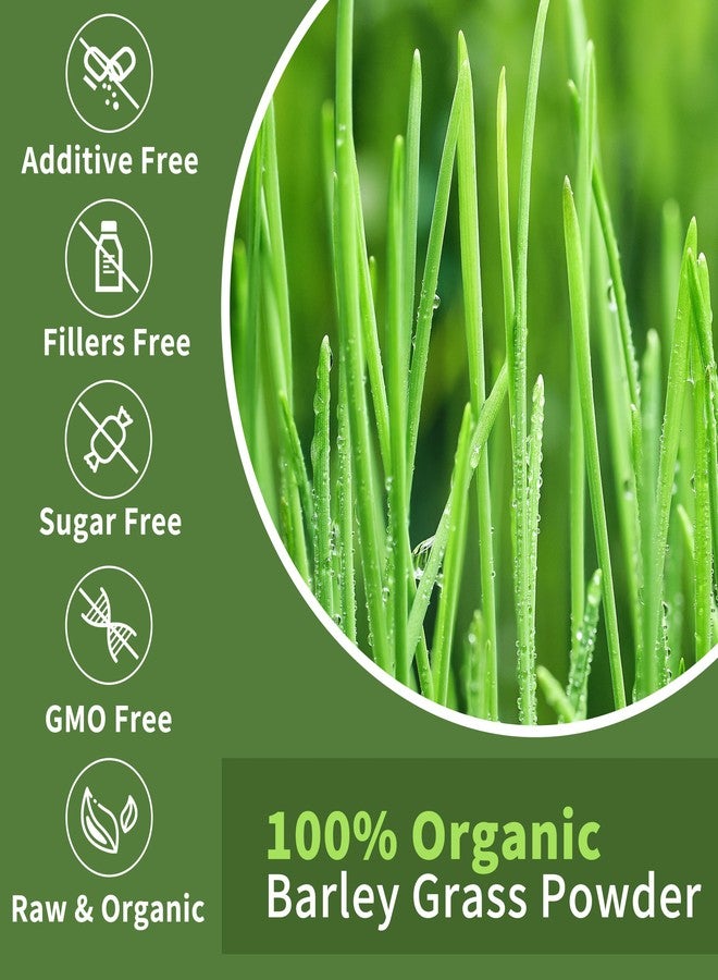 Hudetex Barley Grass Juice Powder ，Rich in Chlorophyll & Natural Nutrients, Barley Grass Powder - Resealable Bag, Vegan, Non-GMO, Gluten-Free, Sugar-Free，8 oz - Image 4