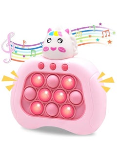 Quick Push Game Electronic toy with sound and light effect Unicorn for Kids and adults pop it toy Pattern Popping Sensory Fidget Toys fast push game toy