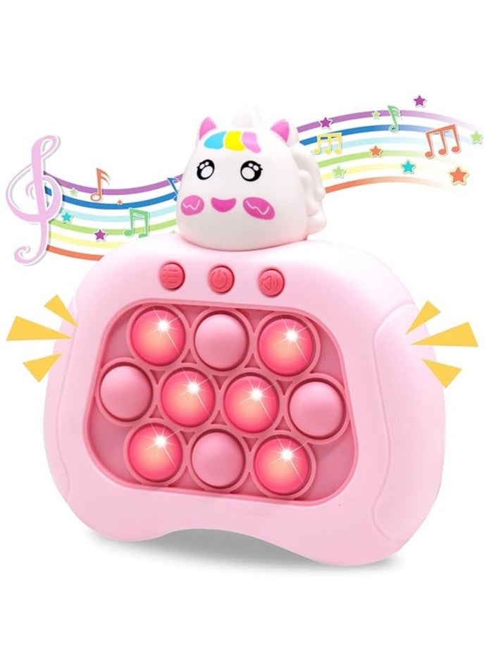 ULHYC - Quick Push Game Electronic toy with sound and light effect Unicorn for Kids and adults pop it toy Pattern Popping Sensory Fidget Toys fast push game toy - Image 1