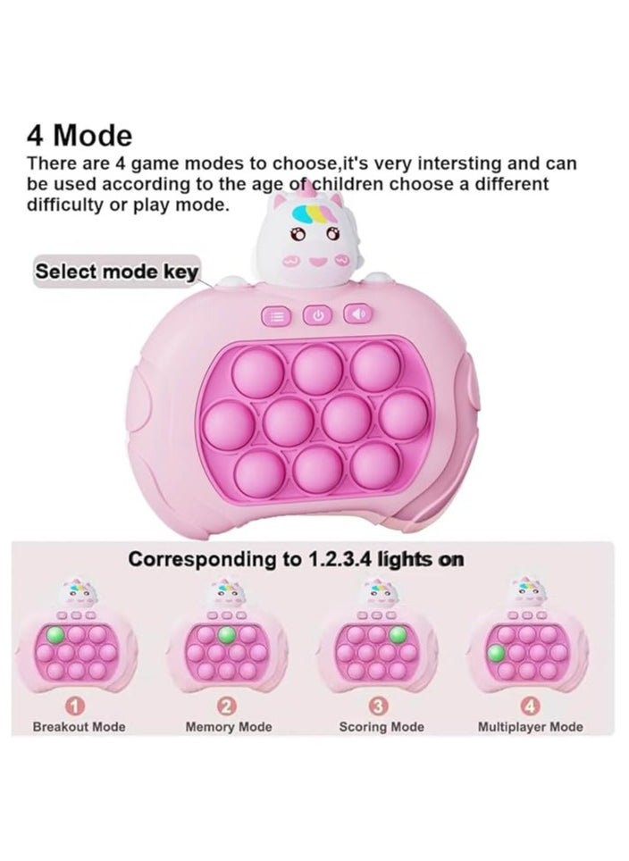 ULHYC - Quick Push Game Electronic toy with sound and light effect Unicorn for Kids and adults pop it toy Pattern Popping Sensory Fidget Toys fast push game toy - Image 1