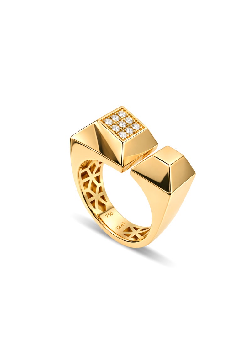 18K Pure Gold Women’s Ring, Premium Finish & Elegant Style , 7.69 Gram