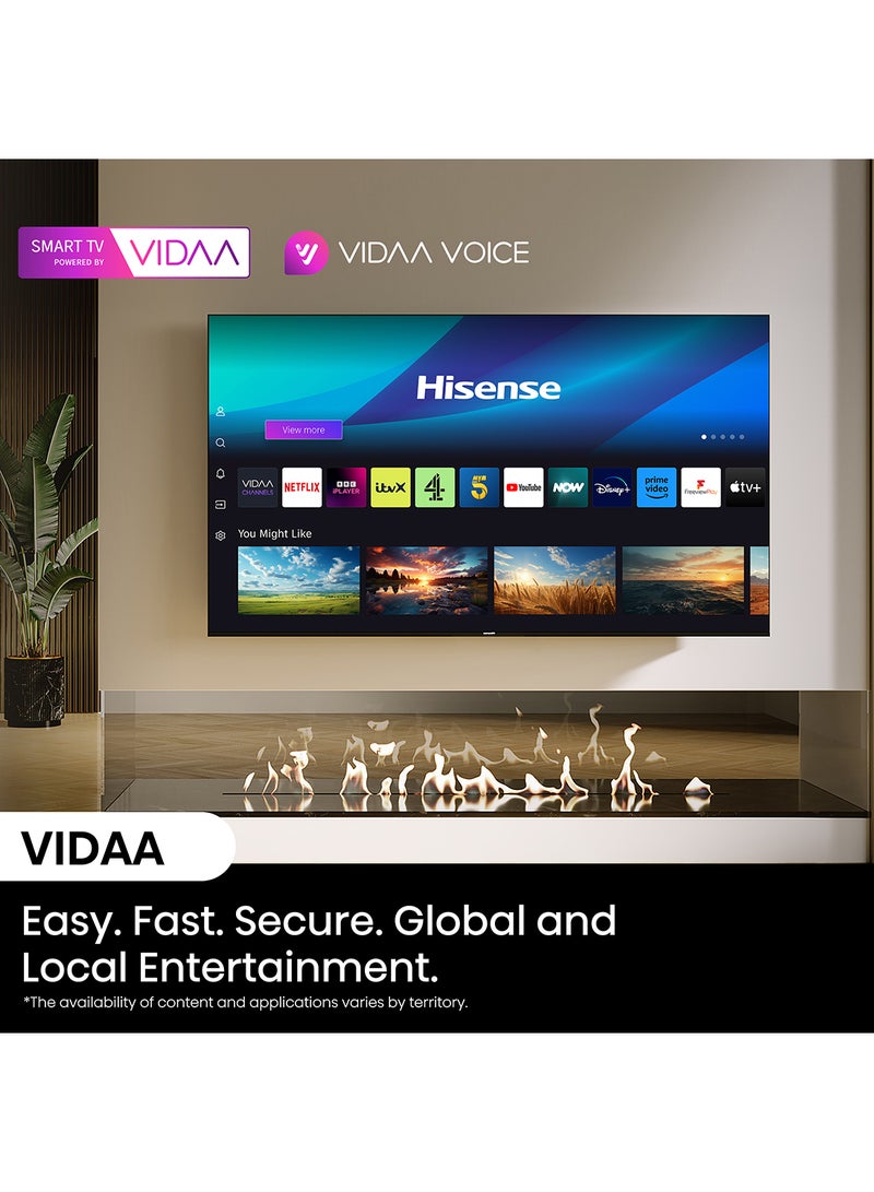 هايسنس تلفزيون 100 بوصة 144 هرتز VRR QLED E7N PRO-تعتيم محلي كامل، لون Quantum Dot، Dolby Vision Atmos، Freesync Premium، مضخم صوت مدمج، التحكم الصوتي، وYoutube Netflix Disney+ Shahid 2024 New - Image 5