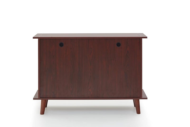 Green Soul Green Soul Marina Pro Engineered Wood Shoe Rack for Home with Wooden Legs 3 Shelves 3 Doors Store Upto 12 Pair of Shoes 3 Year Warranty Rosewood Installation Provided - Image 5