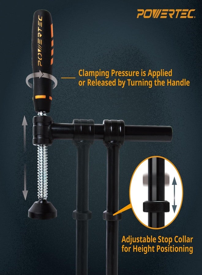 باورتيك مشبك لولبي باورتيك 71772-P2 بزاوية 180 درجة، يناسب فتحات تثبيت المقابض للمقاعد بقياس 3/4 بوصة، سلسلة مشابك النجارة - عبوة من قطعتين - Image 3