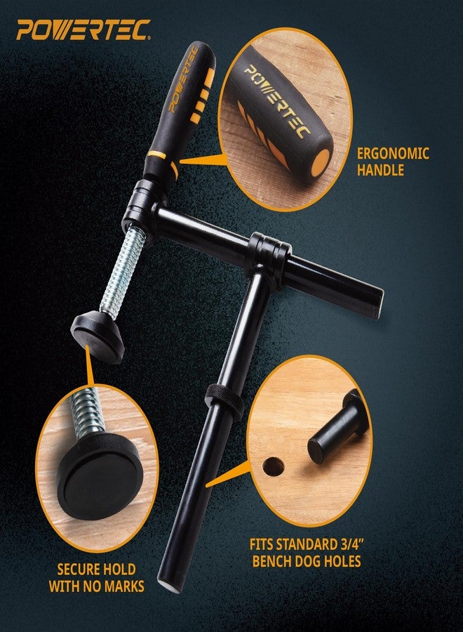 باورتيك مشبك لولبي باورتيك 71772-P2 بزاوية 180 درجة، يناسب فتحات تثبيت المقابض للمقاعد بقياس 3/4 بوصة، سلسلة مشابك النجارة - عبوة من قطعتين - Image 2