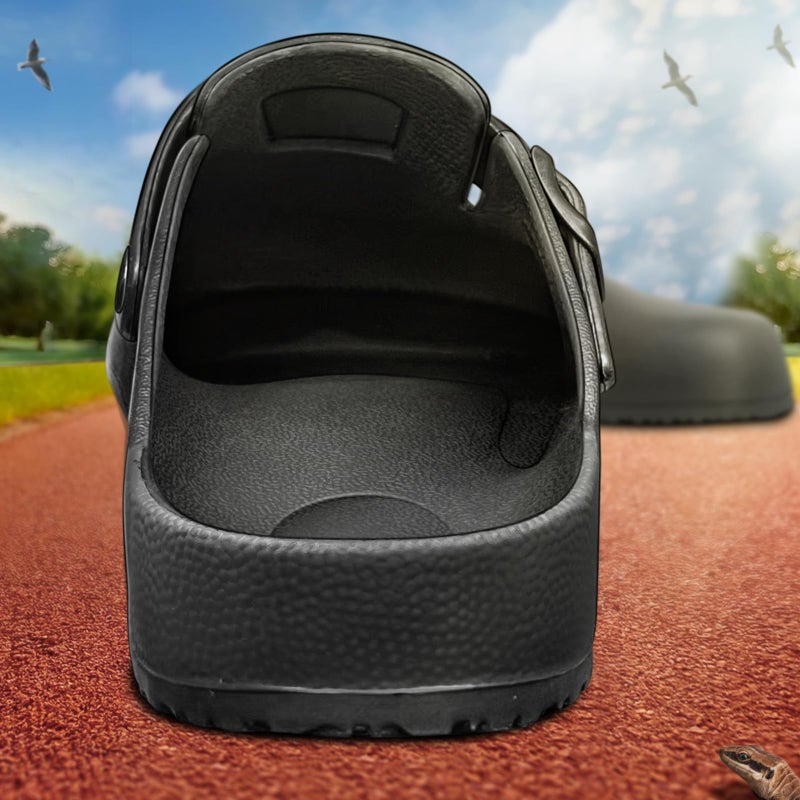 Bigant Womens Clogs,Mercy Mules for Womens Nurse Shoes-Slip on Garden Work Shoes(Black-8 Women/6 Men) - Image 4