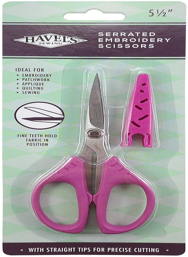 Havel's Serrated Embroidery Scissors, Purple,16 x 20 - Image 1